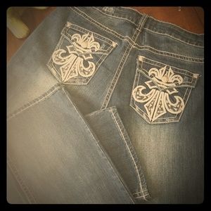 Slin Boot Cut Dark Jeans